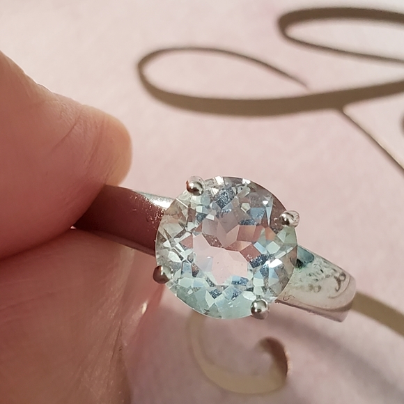 Jewelry - 💝 Herkimer Quartz Solitaire Sterling Silver Ring